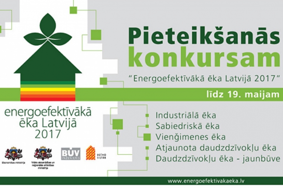 Izsludina energoefektīvāko ēku konkursu