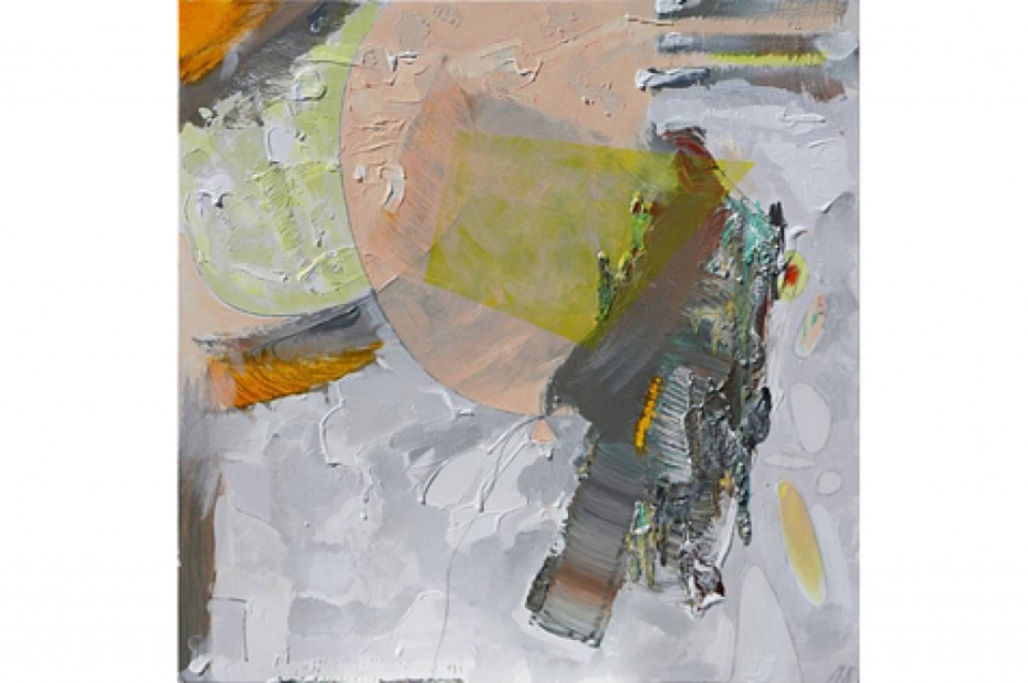 Bibliotēkas logos skatāma Mārtiņa Krūmiņa gleznu izstāde