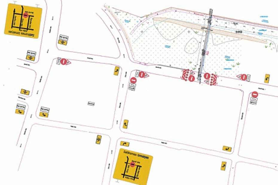 No otrdienas līdz 3. novembrim slēgs satiksmi Jaunajā ielā