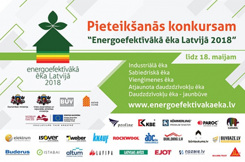Izsludināts jaunais energoefektīvāko ēku konkurss