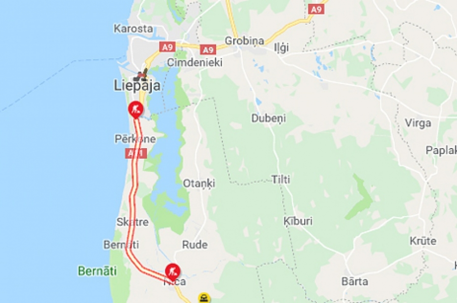 Pabeigti remontdarbi šosejas posmā no Liepājas līdz Nīcai