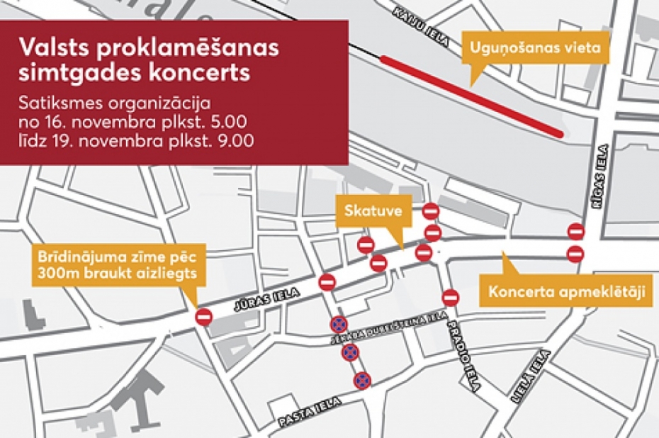 Valsts svētku laikā būs satiksmes ierobežojumi