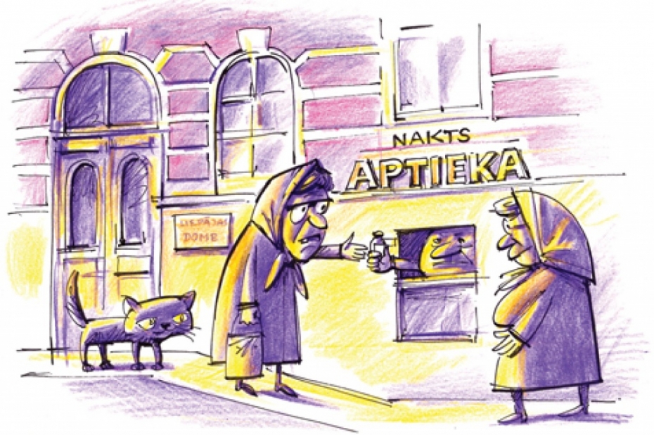 Rožu ielā 6 atvērs nakts aptieku-ambrazūru