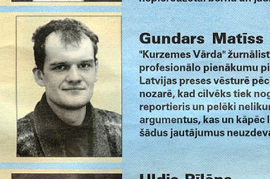 Pēc desmit gadiem  žurnālista Gundara Matīsa slepkavības pasūtītājs joprojām "aiz kadra"
