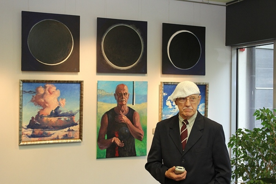Profesora "Pieturzīmes" jubilejas izstādē (galerija)