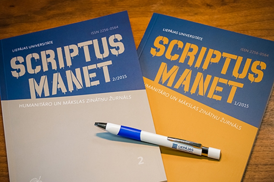 Žurnāls "Scriptus Manet" ir ceļā pie lasītājiem