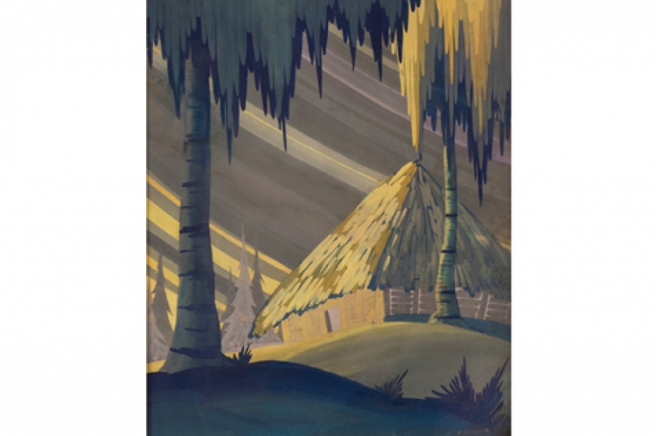 Scenogrāfa un gleznotāja Ēvalda Dajevska darbi "Romas dārzā"