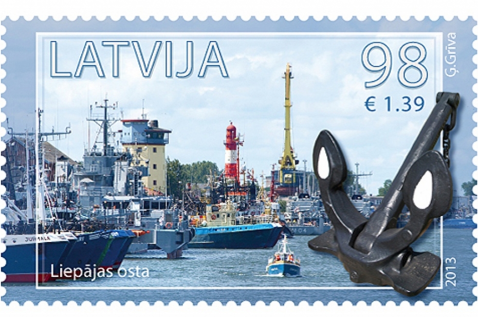 Piektdien svinīgi prezentēs pastmarku "Liepājas osta"