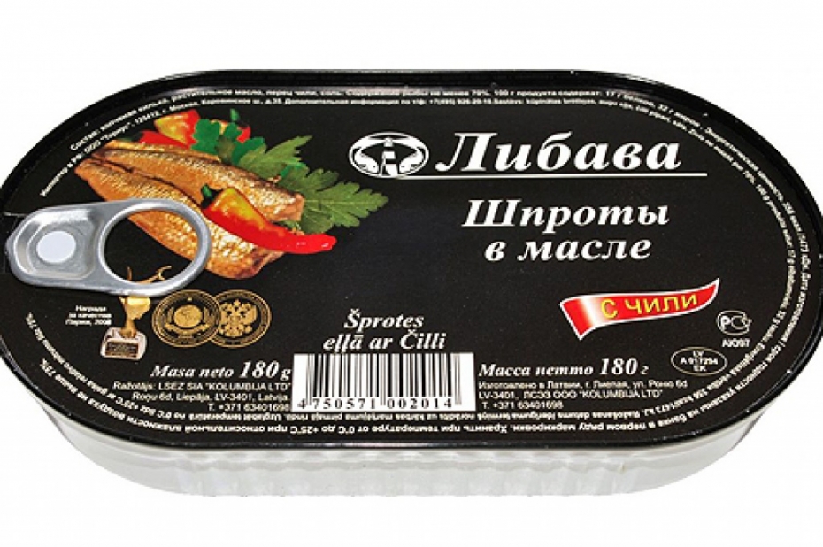Maskava stingri vēršas pret Liepājā ražotām šprotēm