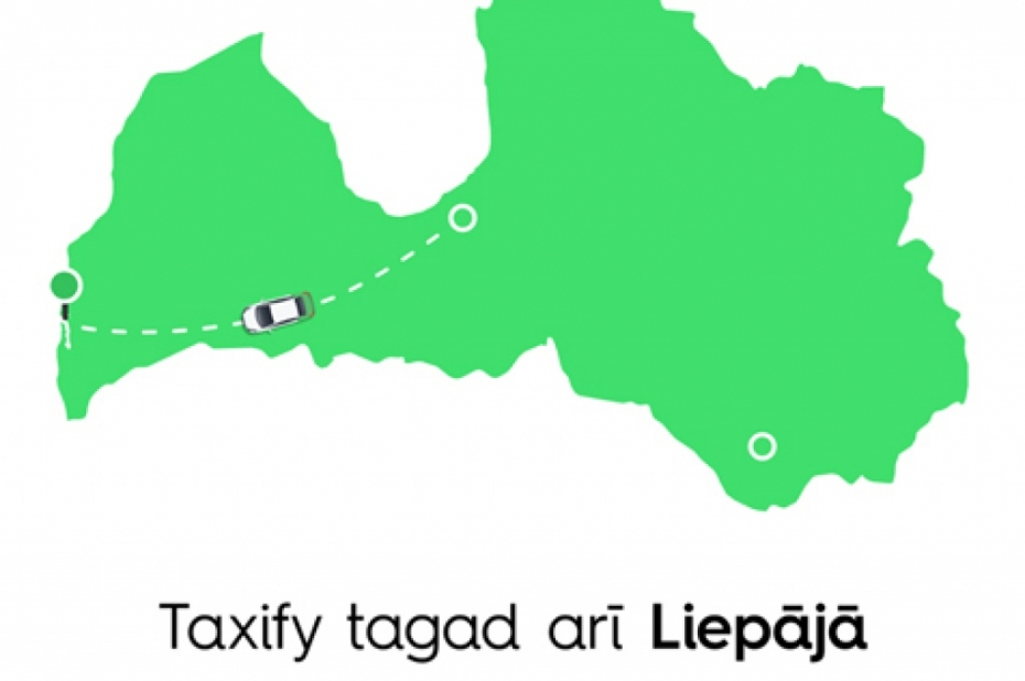 No trešdienas "Taxify" sāk darboties arī Liepājā