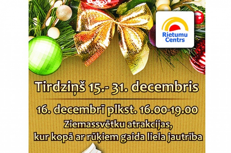 Ziemassvētku gaidīšanas svētki "Rietumu centrā" jau klāt!