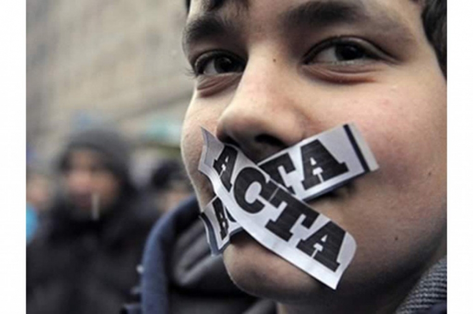 ACTA protestā piedalās arī jaunieši no Liepājas