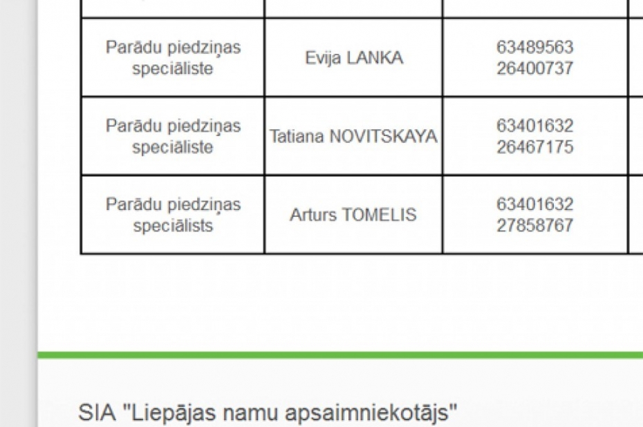Lasītājs: Kāpēc SIA „LNA” strādā „Tatiana Novitskaya”?