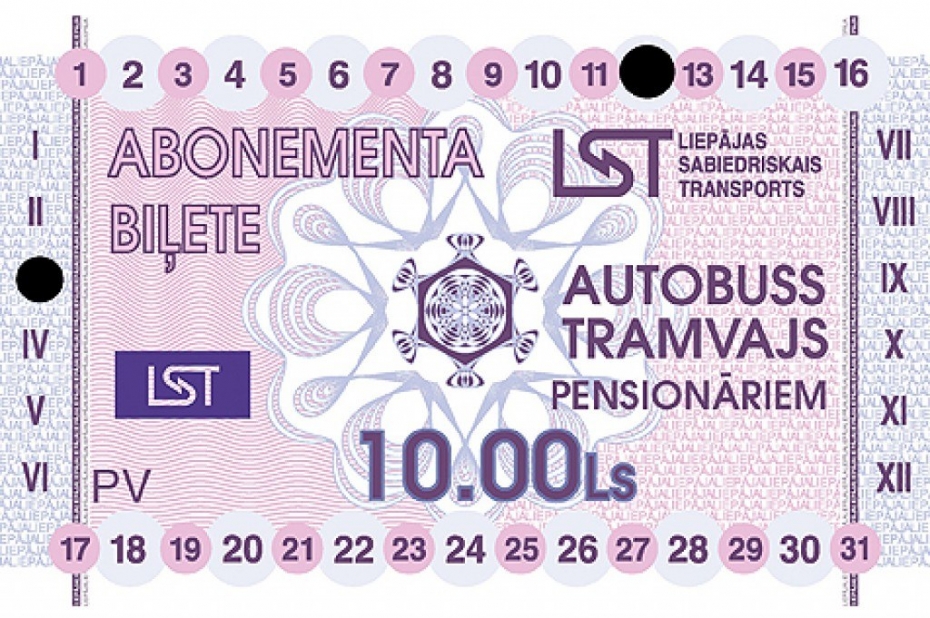 Abonementa biļetes varēs iegādāties jebkurā mēneša datumā