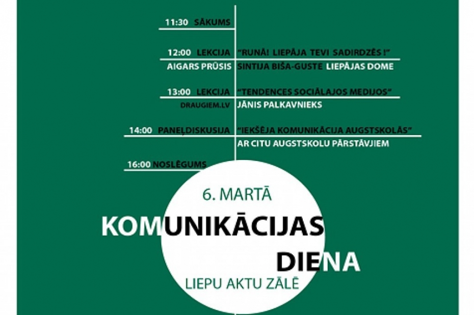 Liepājas Universitātē notiks Komunikāciju diena