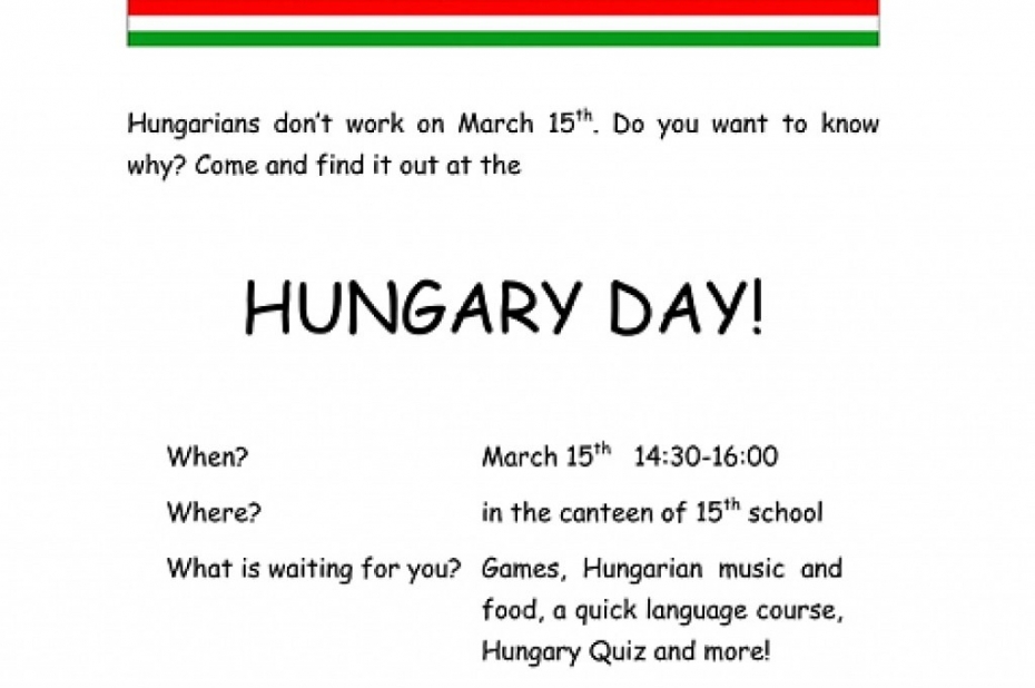 Liepājas 15. vidusskolā būs "Ungāru diena"