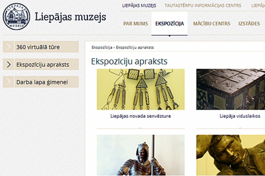 Liepājas muzejam tapusi interneta mājaslapa