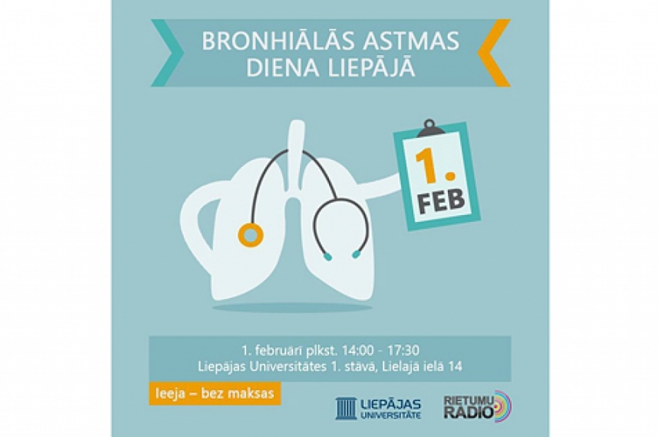 Interesenti aicināti apmeklēt Bronhiālās astmas dienu