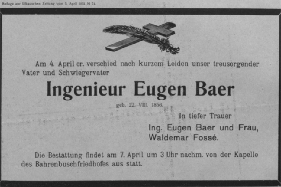 Pirms 80 gadiem miris inženieris Eižens Bērs