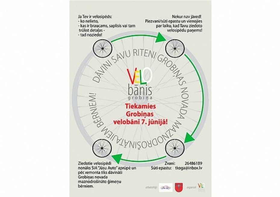 Aicina atdāvināt nevajadzīgus velosipēdus