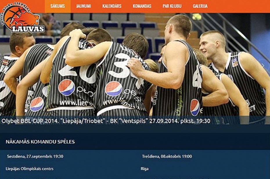 Basketbola komandas tiek pie jaunas mājas lapas