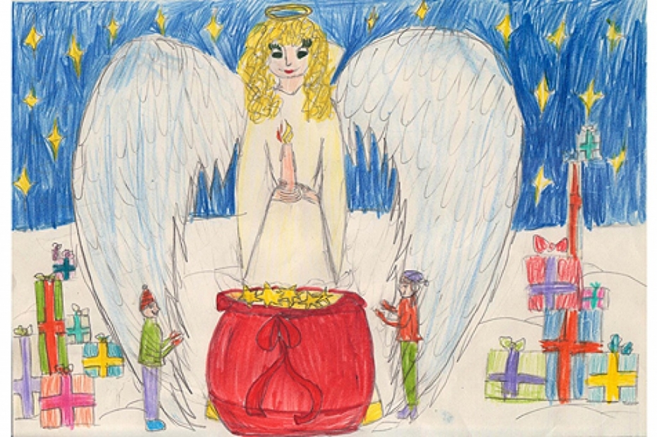 Zināmi Ziemassvētku apsveikuma zīmējumu konkursa laureāti
