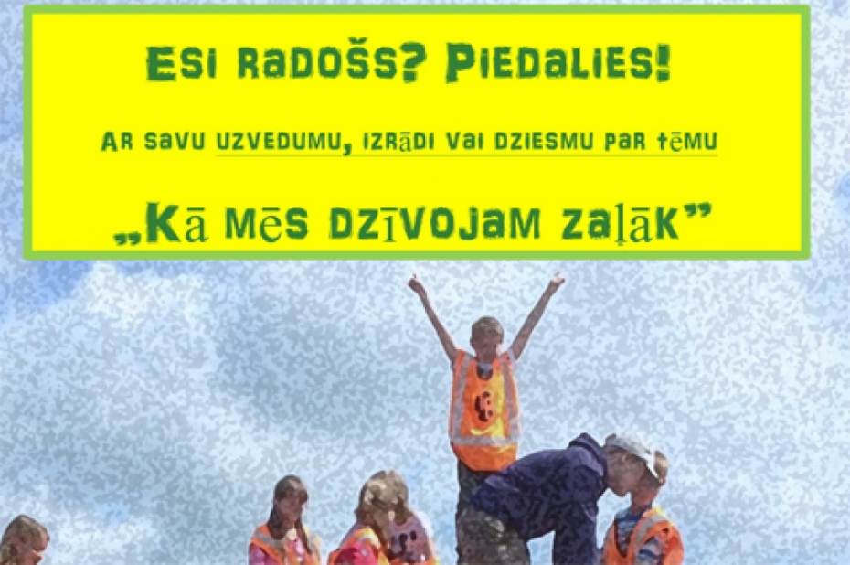 "Liepājas RAS" izsludina konkursu "Kā mēs dzīvojam zaļāk"