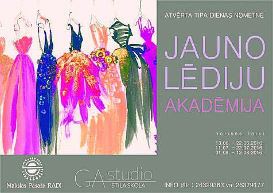 Būs dienas nometne "Jauno lēdiju akadēmija"