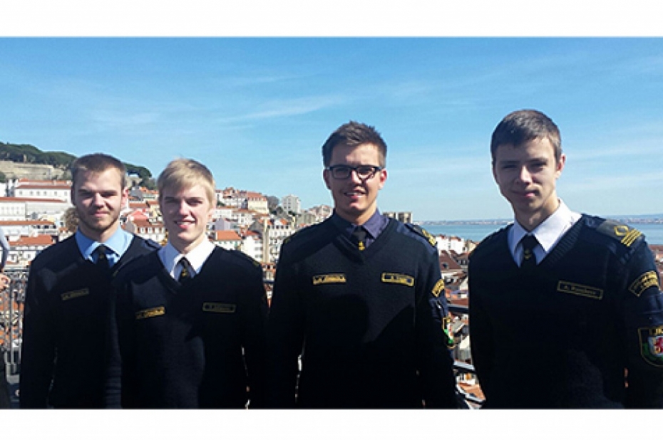 Jūrniecības koledžas studenti gūst vērtīgu pieredzi Portugālē