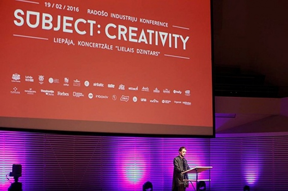 Notiek radošo industriju konference "Subject: Creativity"