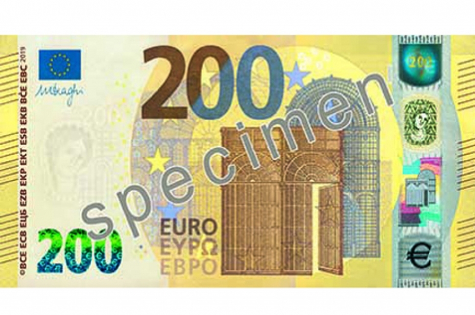 Maijā laidīs apgrozībā jaunās 100 un 200 eiro banknotes