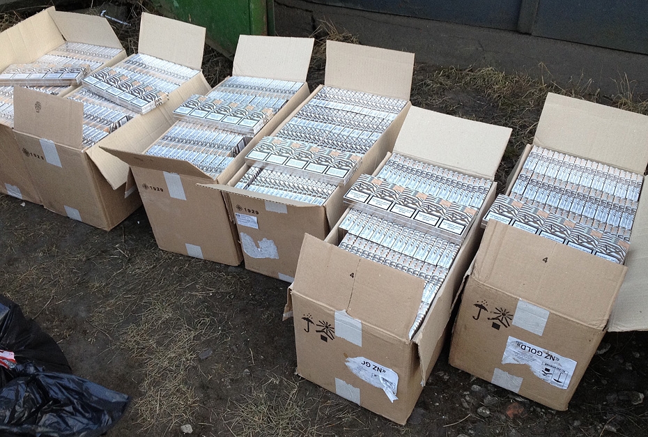  Policija Liepājā no nelegālās aprites izņem 90 tūkstošus cigarešu