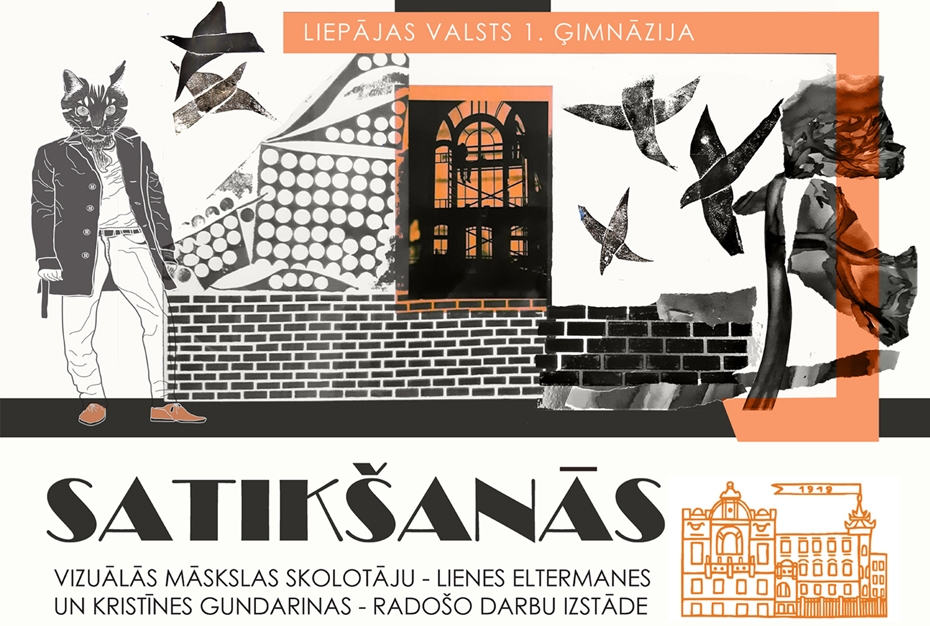 Ģimnāzijā būs skatāma Eltermanes un Gundarinas izstāde "Satikšanās"