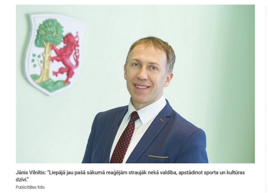 La.lv: "Liepāja krīzei pretdarbojas no pirmās dienas." Saruna ar Jāni Vilnīti