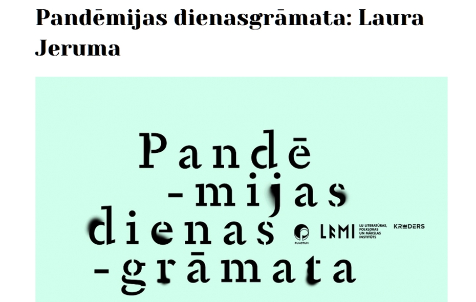 Kroders.lv: Pandēmijas dienasgrāmata. Laura Jeruma
