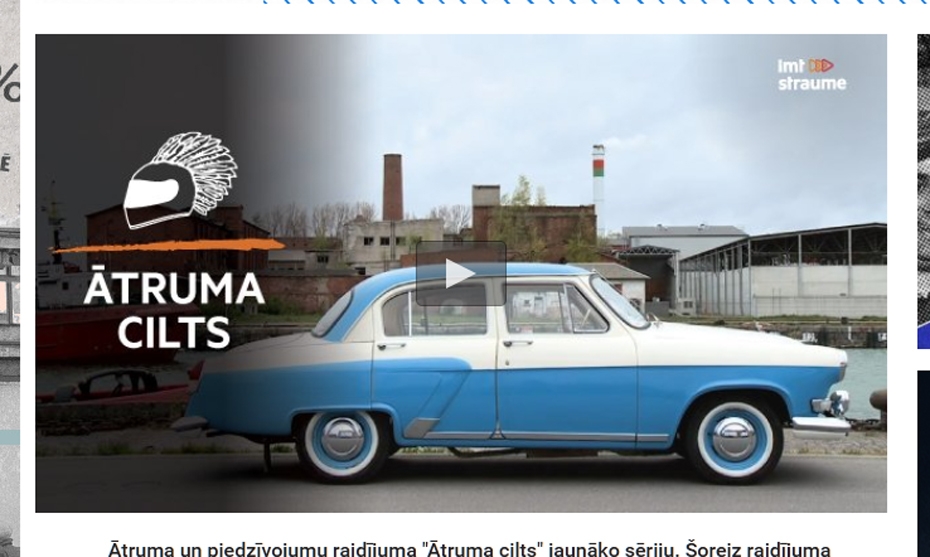 Delfi.lv: Pie 1967.gada "Volgas" stūres Liepājas ielās