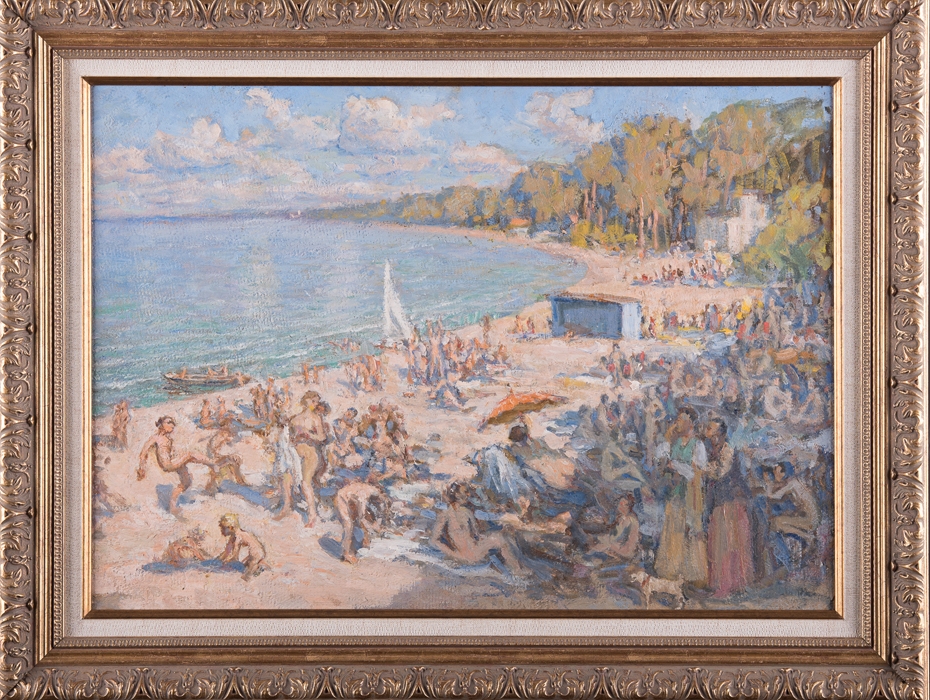 Galerijas stāsti: Indriķis Zeberiņš un aina no nūdistu pludmales