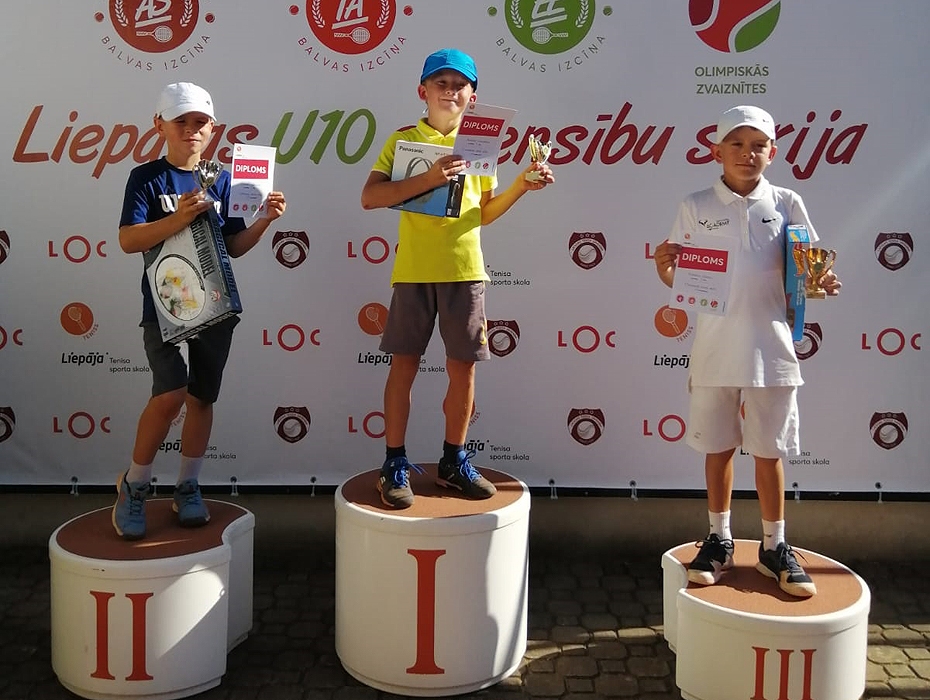 Liepājā noslēgusies E.Ernestsona balvas izcīņa tenisā