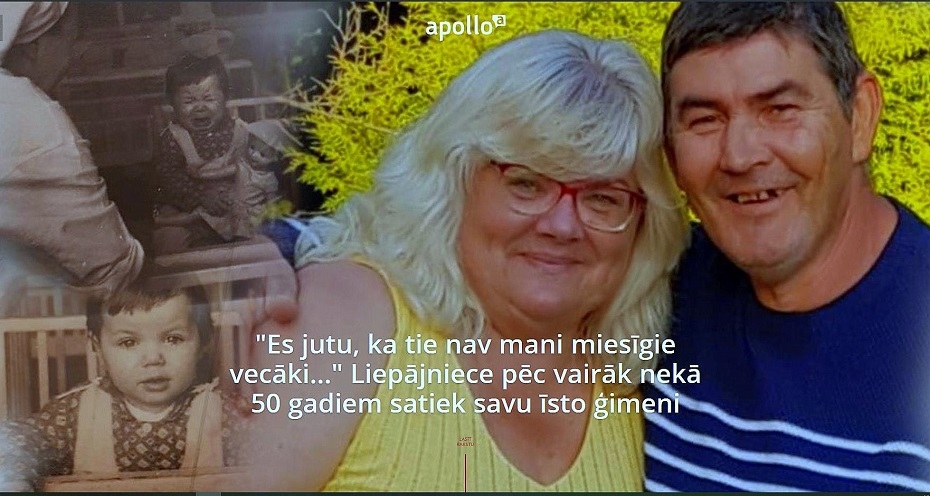 Liepājniece pēc 50 gadiem atrod savu īsto ģimeni