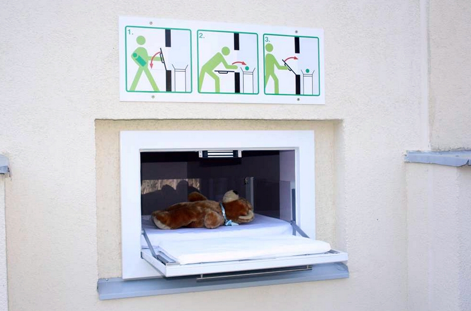  Liepājas slimnīcas glābējsilītē ievietots mazulis