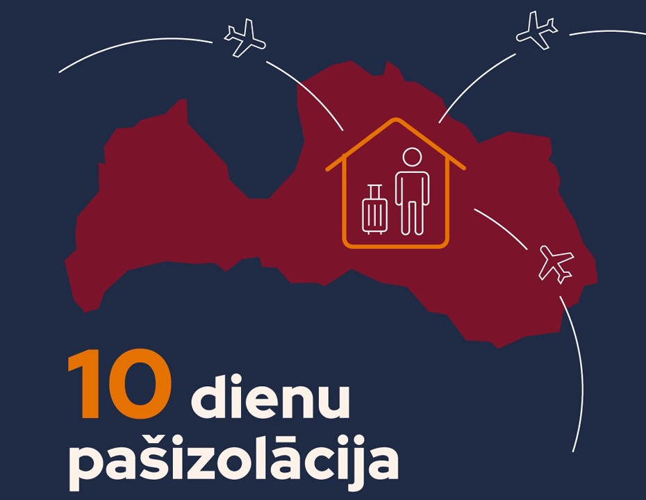 Arī "Covid-19" slimnieku kontaktpersonas mājas karantīnā varēs pavadīt tikai 10 dienas