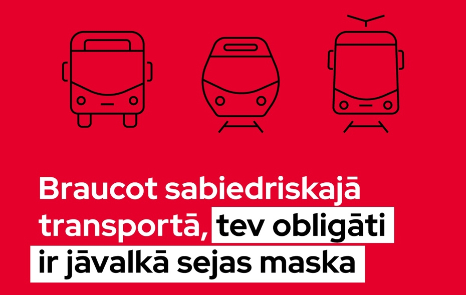Sabiedriskajā transportā atkal būs obligāti jālieto sejas aizsegs