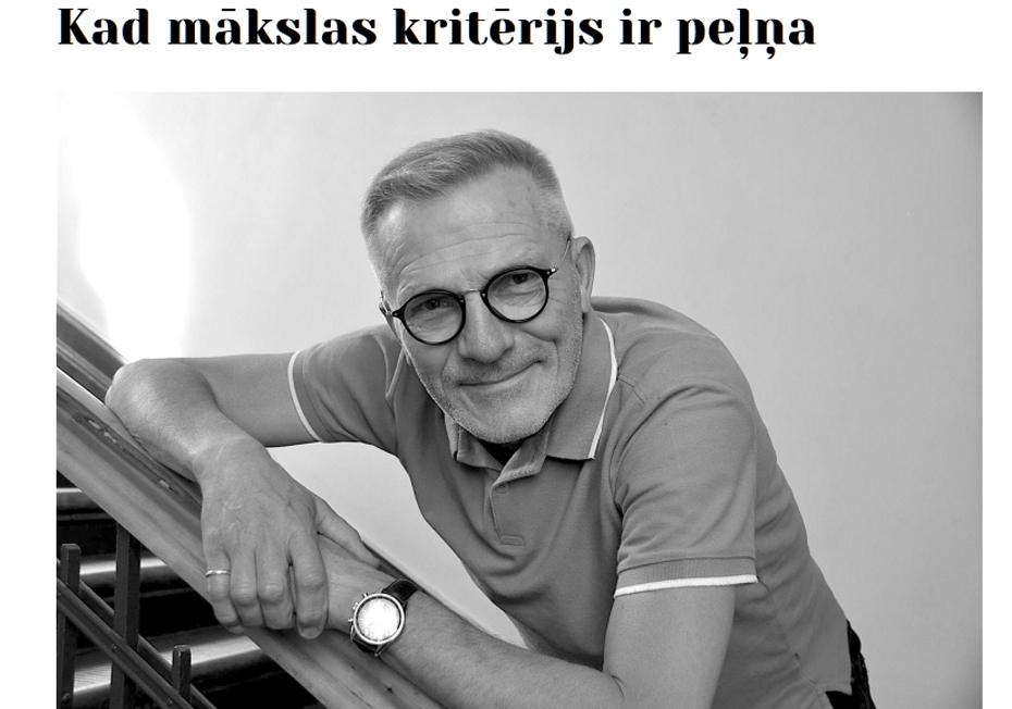 Kroders.lv: Kad mākslas kritērijs ir peļņa