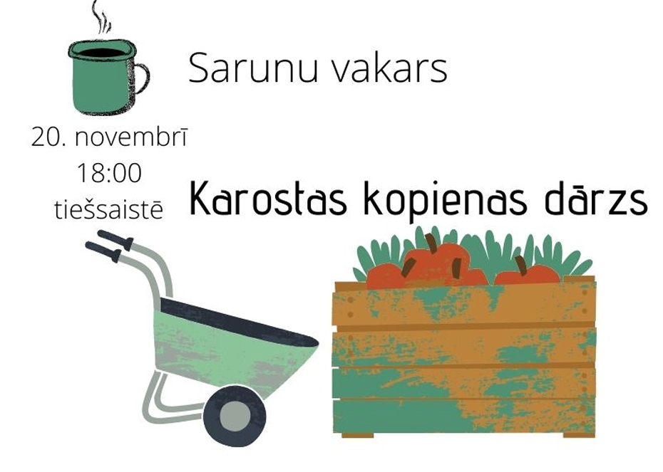  Notiks sarunu vakars par kopienas dārzu Karostā