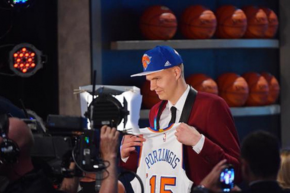 Porziņģi NBA draftā ar ceturto numuru izvēlas ''Knicks''