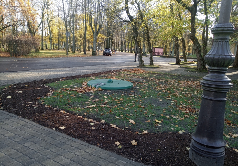 Jaunie lietus ūdens novadīšanas tīkli mazina Jūrmalas parka pārplūšanas risku