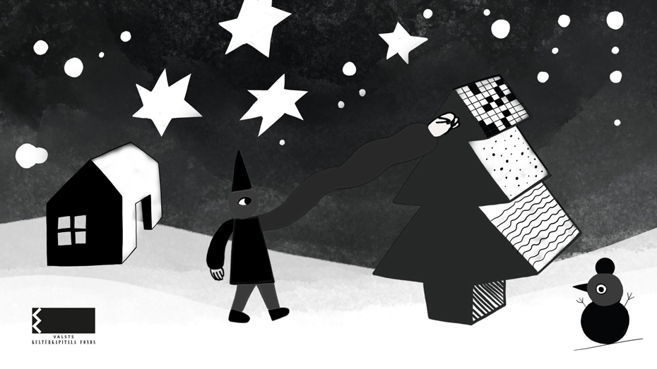 LMMDV pilsētvidē uzstāda Ziemassvētkiem veltītas animētas dizaina projekcijas