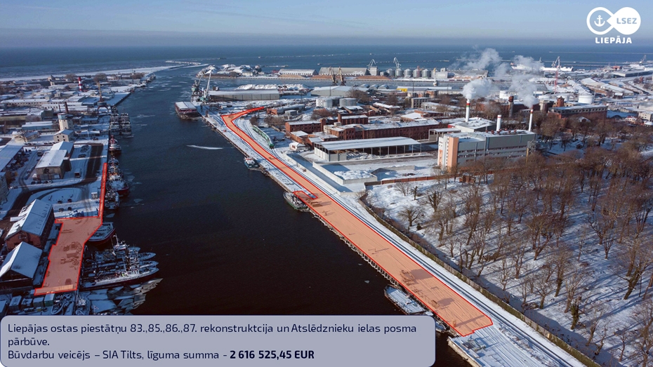 SEZ pārvalde ostā turpina pilnveidot zvejniekiem nepieciešamo infrastruktūru