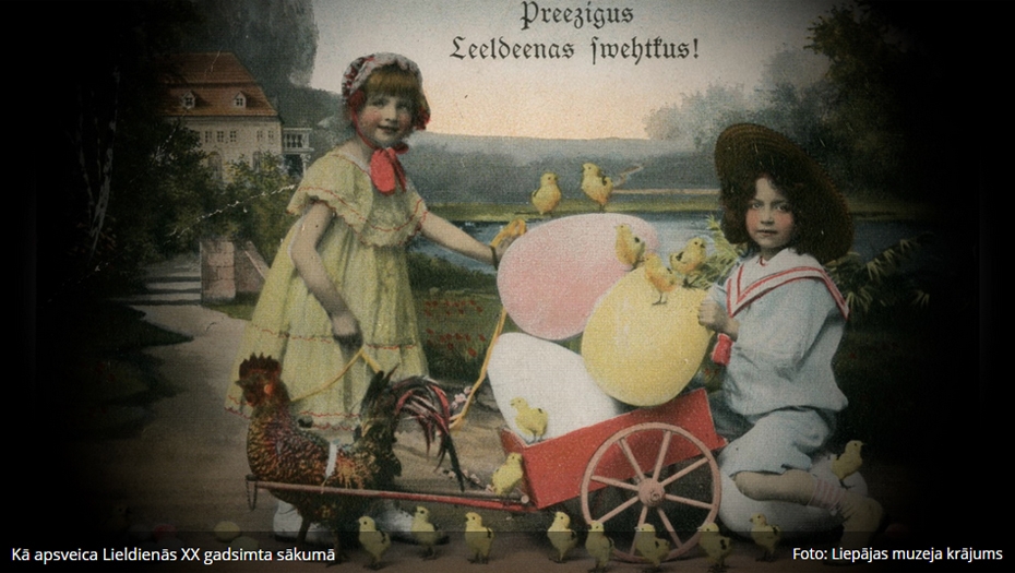 Lsm.lv: No Liepājas vēstures. Kā apsveica Lieldienās XX gadsimta sākumā