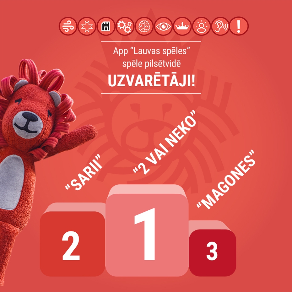 Noskaidroti arī "Lauvu spēļu" orientēšanās sacīkšu uzvarētāji